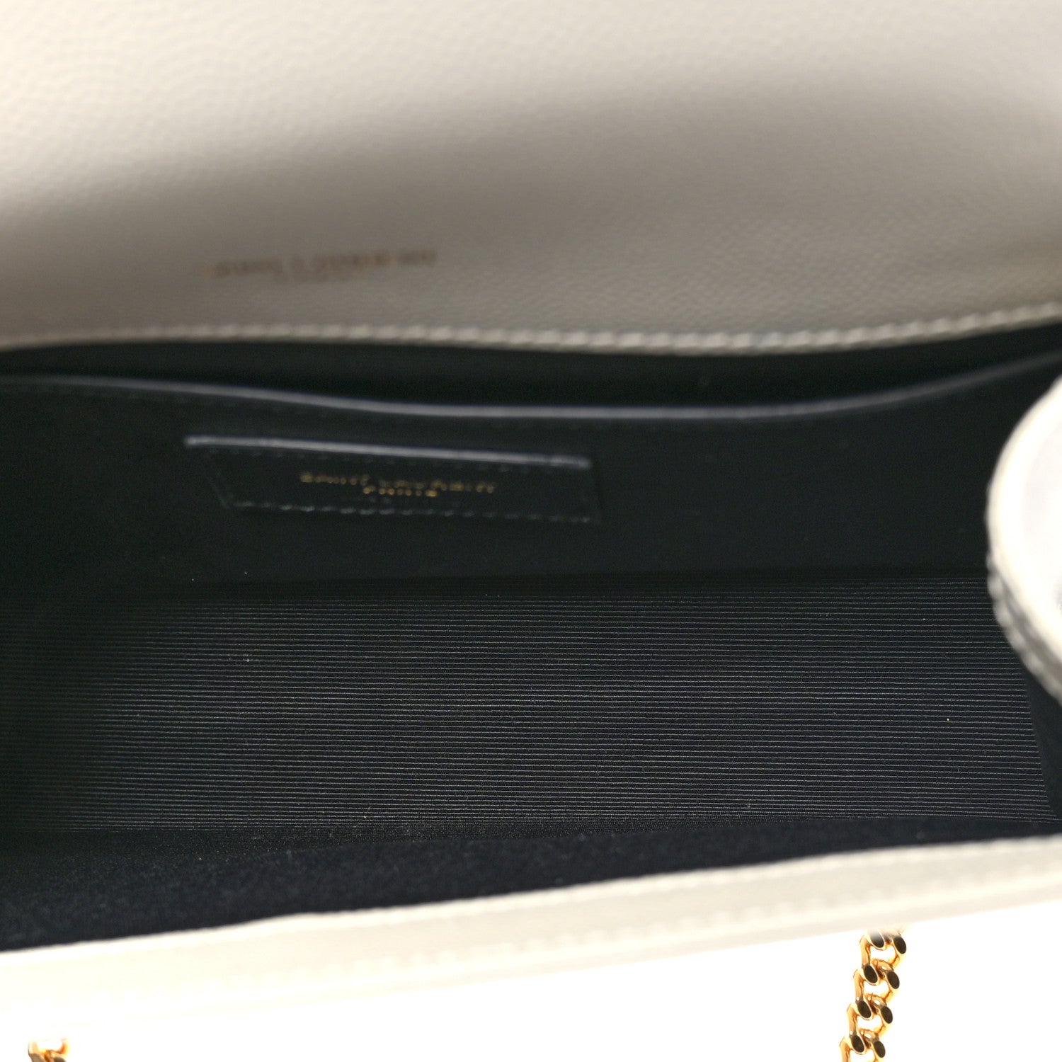 Saint Laurent Grain De Poudre Small Monogram Kate Satchel Crema Soft 5 of 12