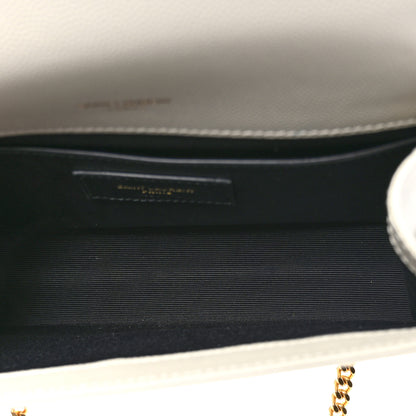 Saint Laurent Grain De Poudre Small Monogram Kate Satchel Crema Soft 5 of 12