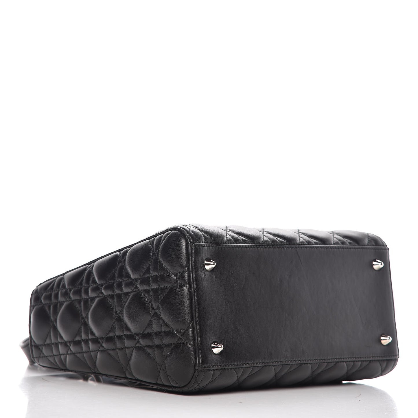 Lambskin Cannage Medium Lady Dior Black