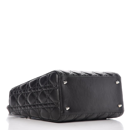 Christian Dior Lambskin Cannage Medium Lady Dior Black 5 of 14