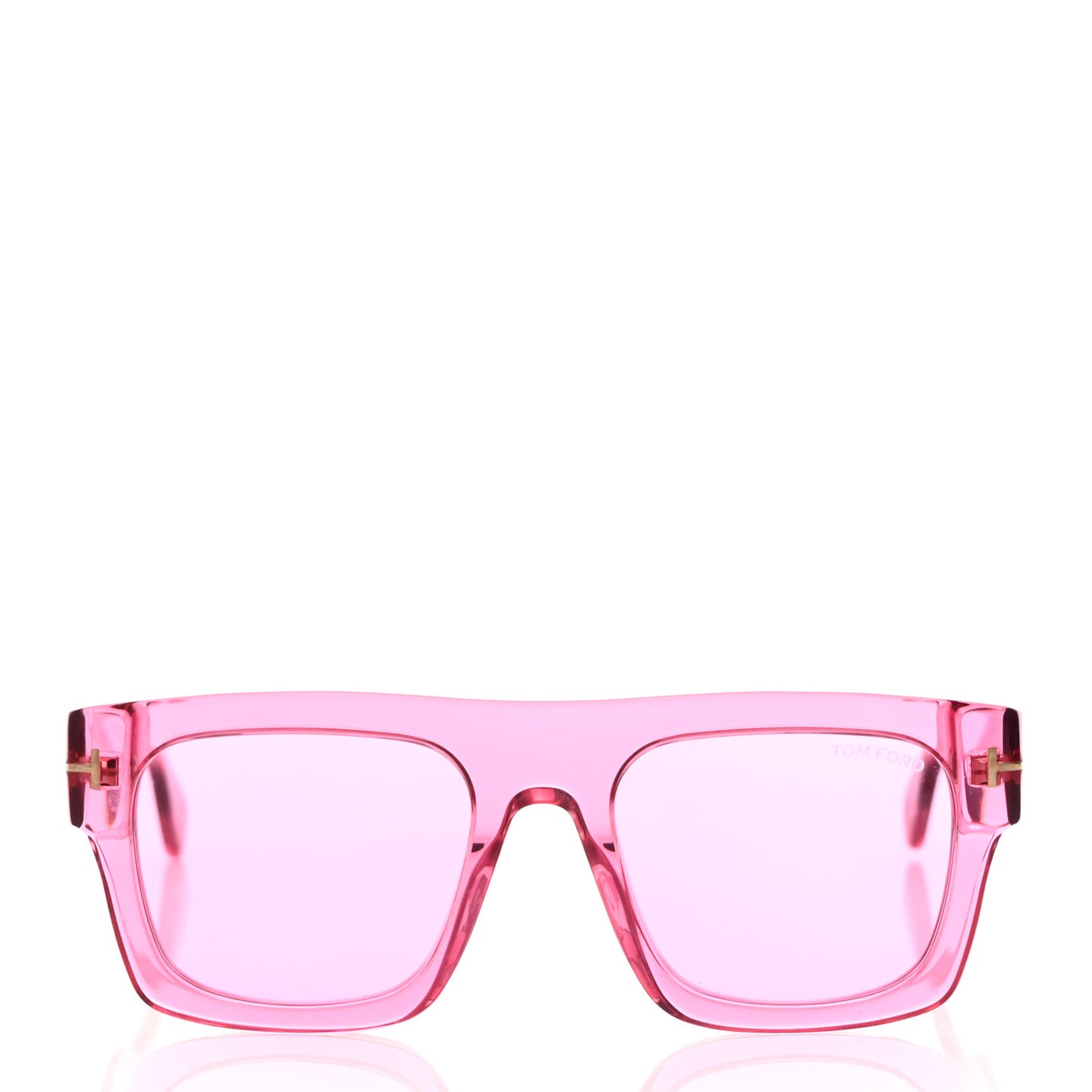 Acetate Fausto Sunglasses TF711 Transparent Pink