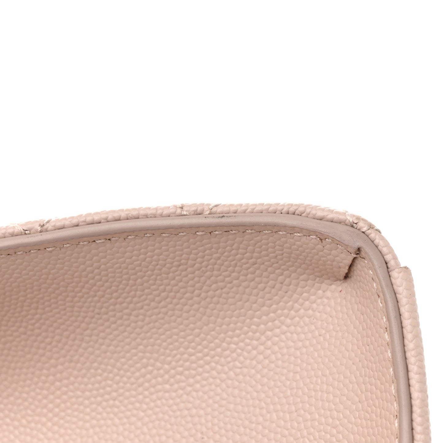 Grain De Poudre Textured Mixed Matelasse Large Triquilt Monogram Satchel Rose