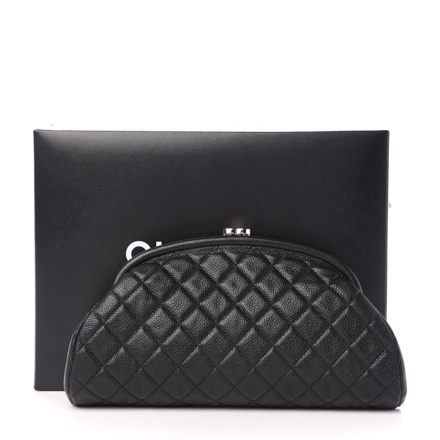 Chanel Caviar Quilted Timeless Clutch Black 10 of 10