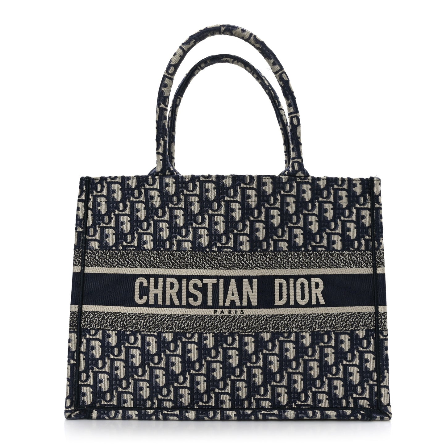 Oblique Medium Book Tote Blue Multicolor