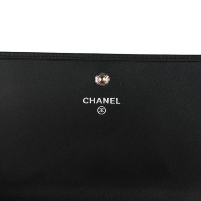 Chanel Calfskin Quilted Cambon Flap Wallet Black 6 of 8