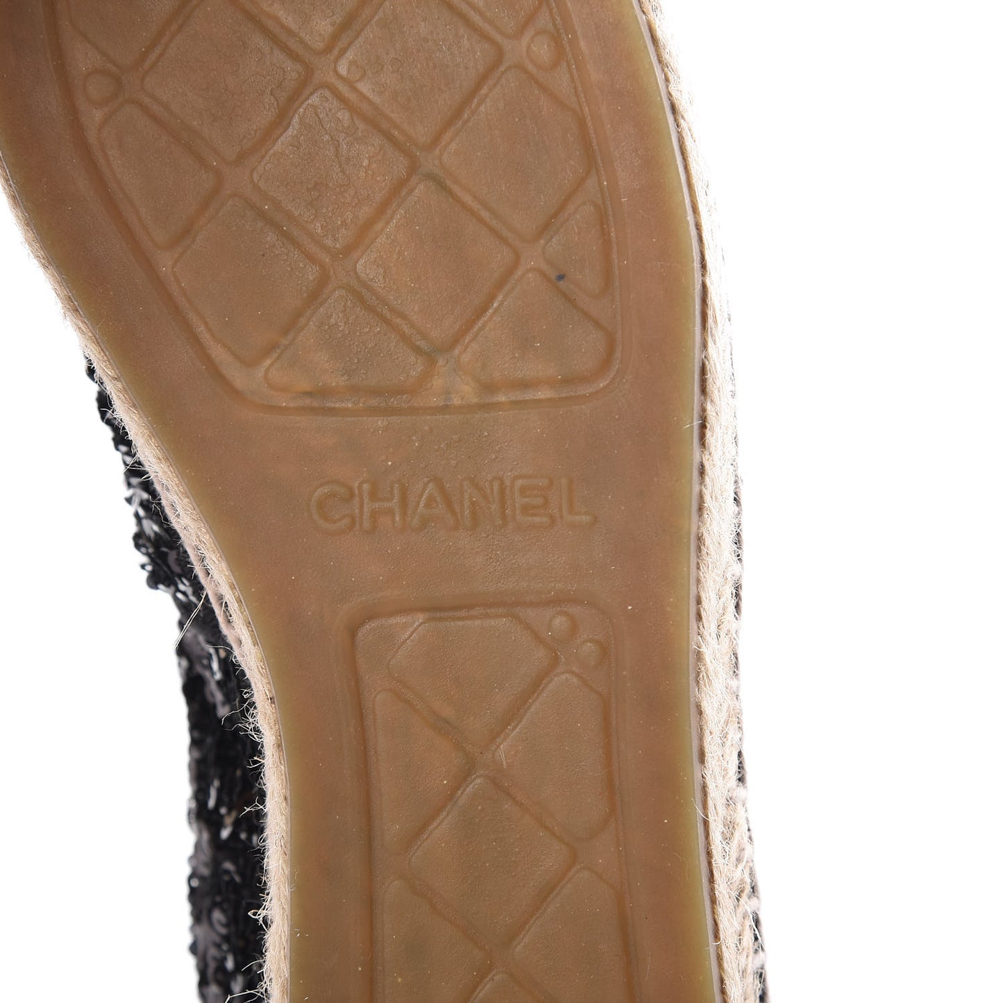 Patent Sequin CC Espadrilles 39 Black