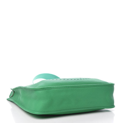 Hermes Taurillon Clemence Evelyne GM Vert Menthe 4 of 10