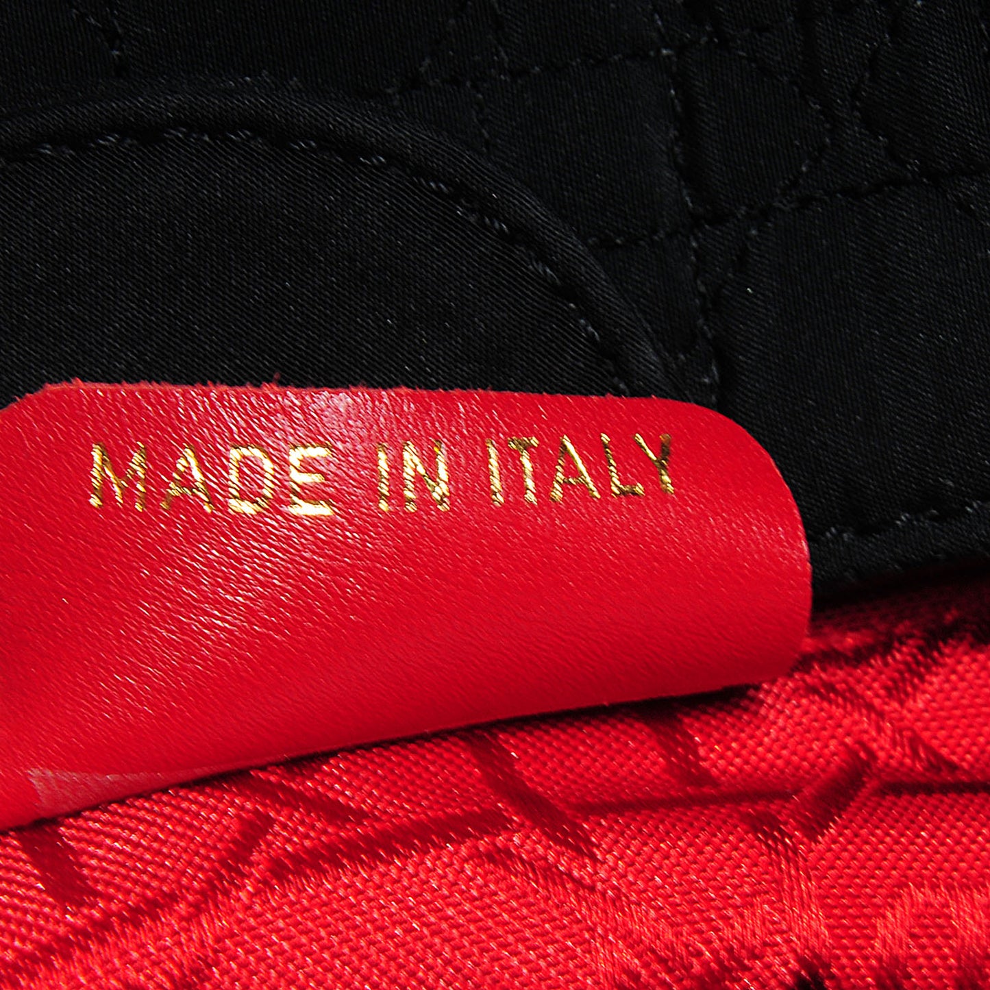 Nylon Cannage Mini Lady Dior Black