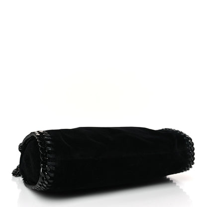 Stella McCartney Velvet Mini Falabella Fold Over Tote Black 4 of 8