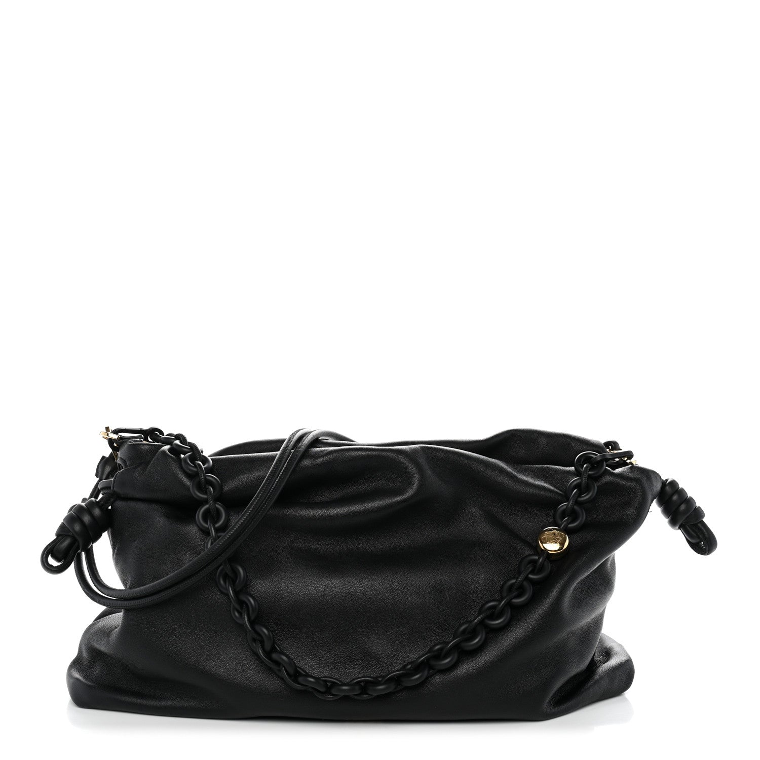 Loewe Mellow Nappa Large Donut Chain Flamenco Black 1 of 11