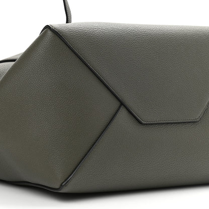 Celine Soft Grained Calfskin Small Belt Cabas Phantom Army Green 7 of 9