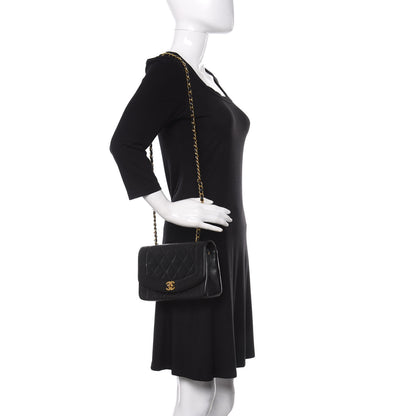Chanel Lambskin Quilted Small Single Flap Bag Black 2 of 10
