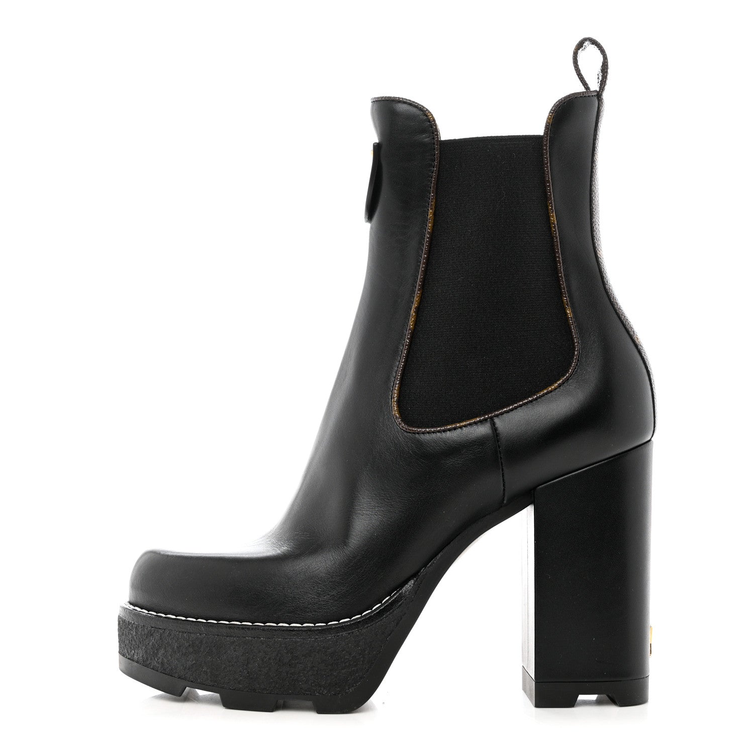 Louis Vuitton LV BEAUBOURG ANKLE BOOT 36.5 Black 1 of 10