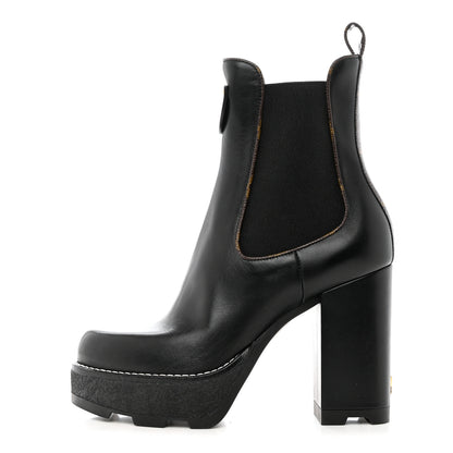 Louis Vuitton LV BEAUBOURG ANKLE BOOT 36.5 Black 1 of 10