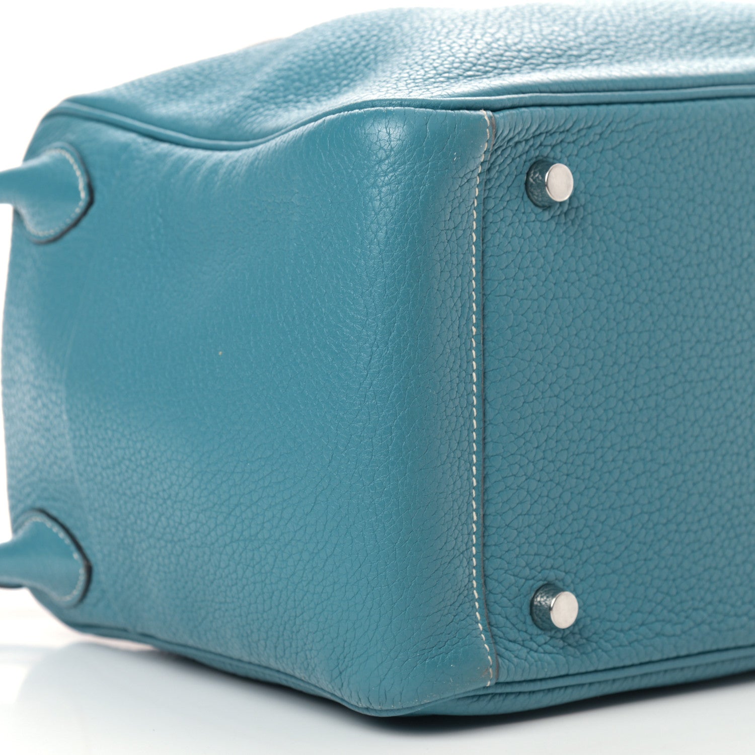 Hermes Taurillon Clemence Lindy 30 Blue Jean 8 of 15