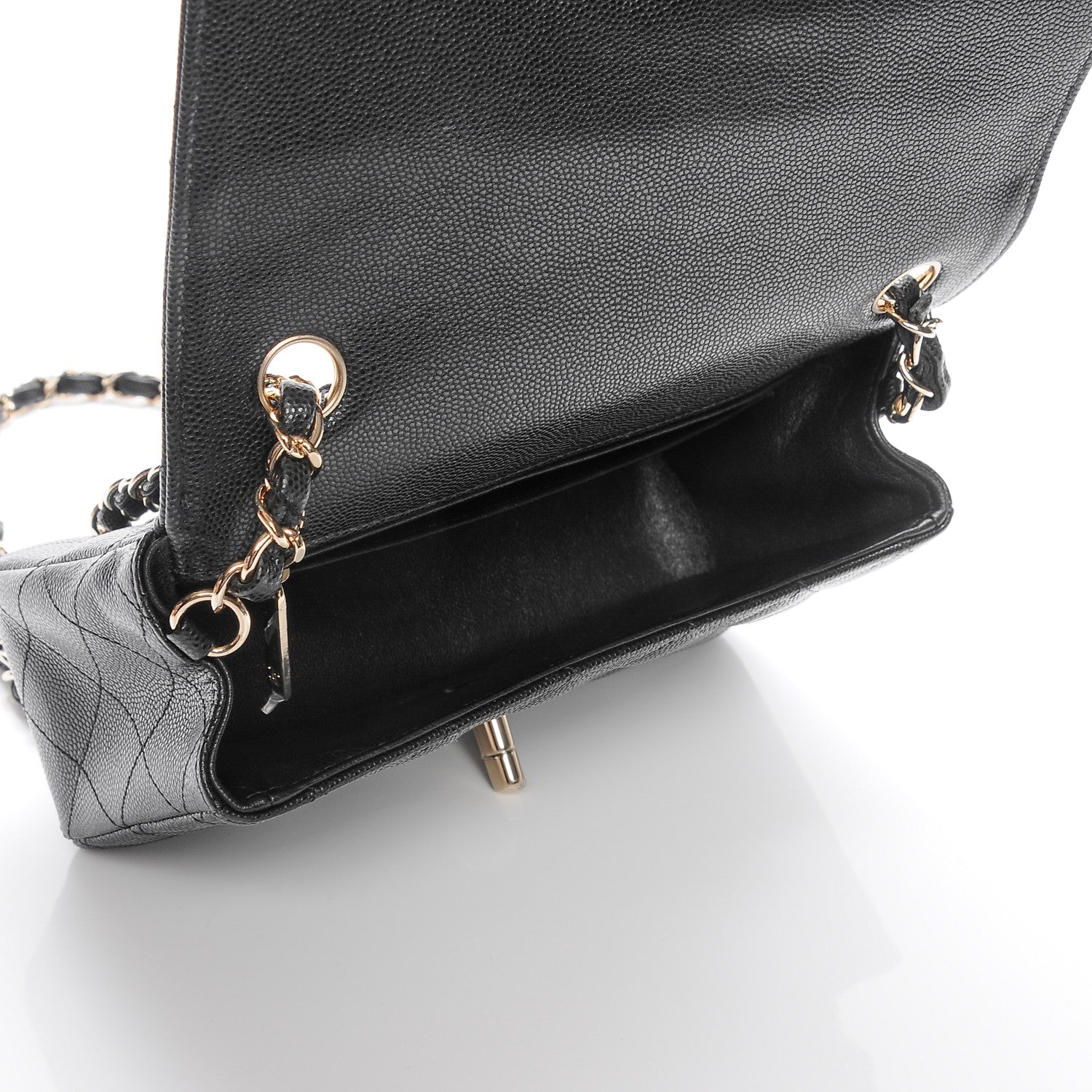 Chanel Caviar Quilted Mini Rectangular Flap Black 5 of 7