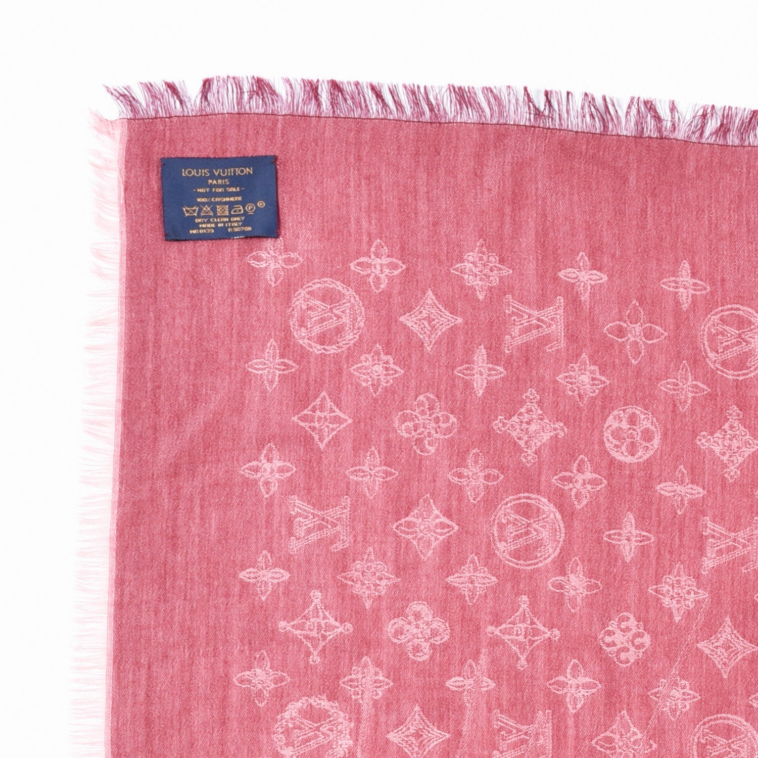 Louis Vuitton Cashmere Monogram Scarf Pink 3 of 3