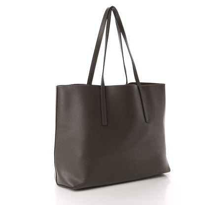 Fendi Vitello Vienna Enamel F is Fendi Shopping Tote Carbone Tobacco 3 of 13