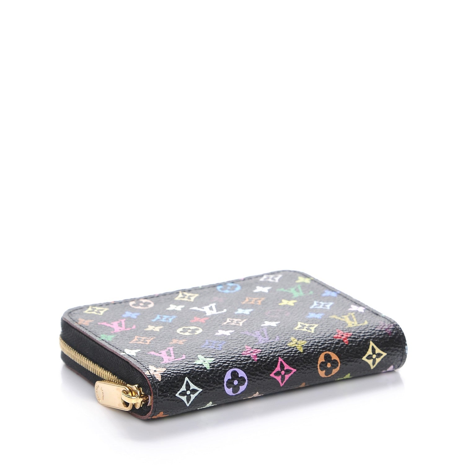 Louis Vuitton Monogram Multicolor Zippy Coin Purse Black Violet 4 of 8