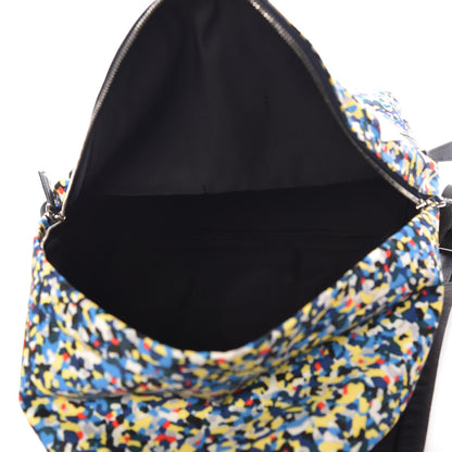 Fendi Nylon Vitello Elite Flamingo Granite Lightning Monster Eyes Backpack Multicolor Lavagna 5 of 8