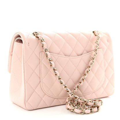 Chanel Caviar Quilted Small Double Flap Light Pink 3 of 10