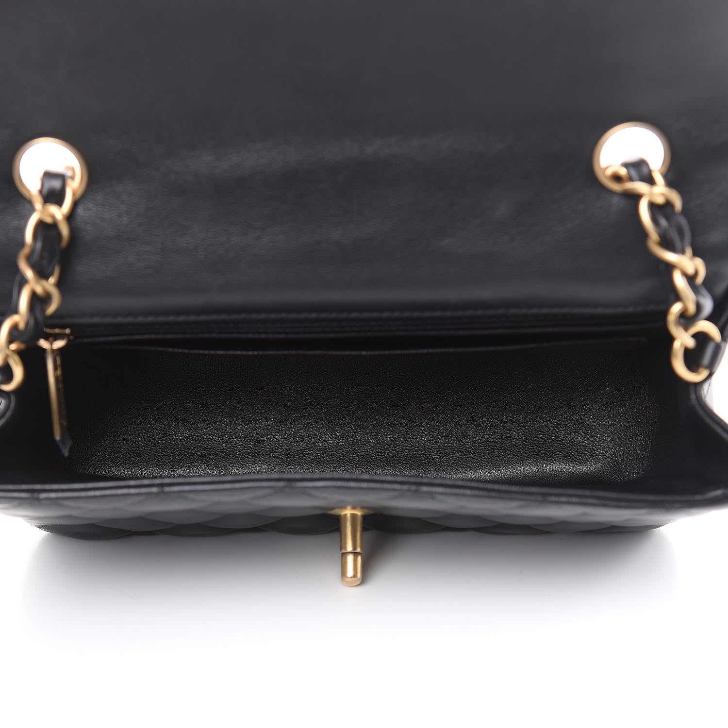 Chanel Lambskin Quilted Mini Rectangular Flap Black 5 of 12