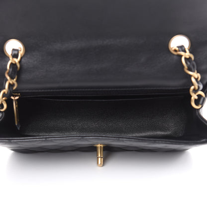 Chanel Lambskin Quilted Mini Rectangular Flap Black 5 of 12
