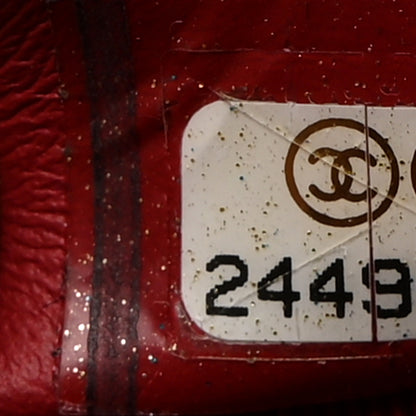 Chanel Caviar Quilted Zip Around Classic Coin Purse Red 7 of 8