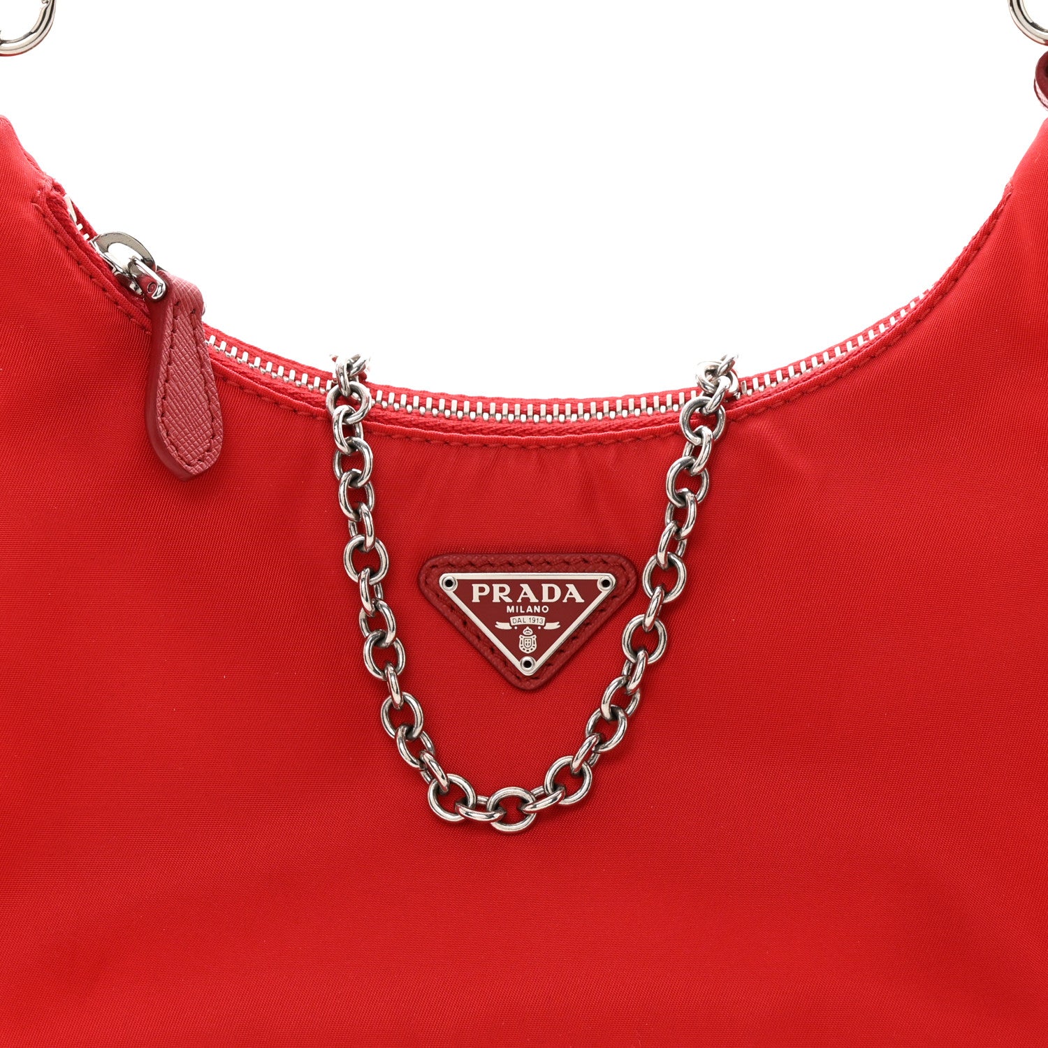 Prada Nylon Re-Edition 2005 Shoulder Bag Rosso 9 of 11
