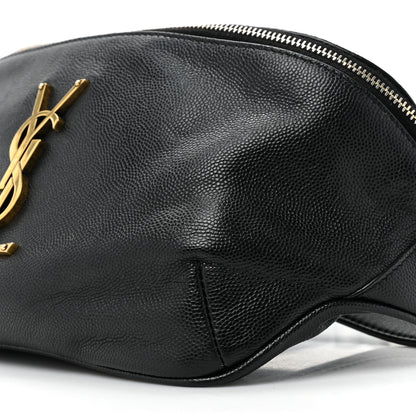 Saint Laurent Grain De Poudre Monogram Belt Bag Black 9 of 15