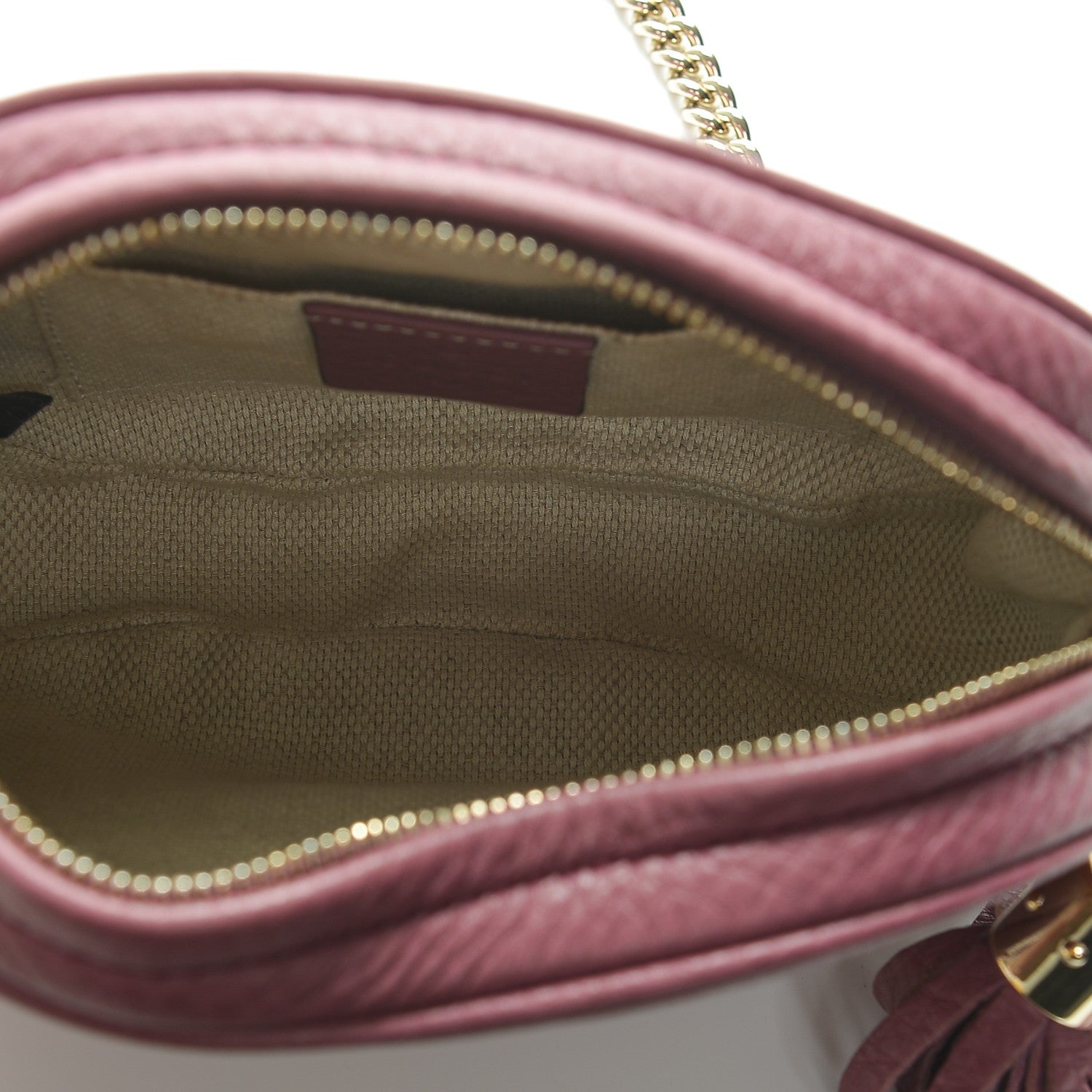Gucci Cellarius Calfskin Mini Soho Chain Bag Peonia Flower 5 of 8