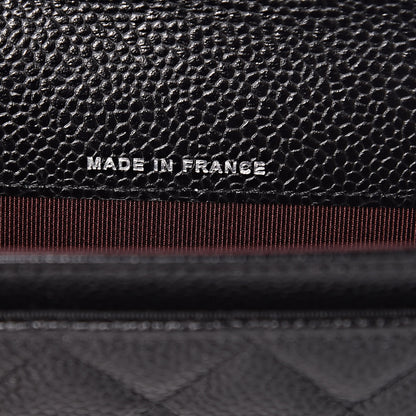 Chanel Caviar Quilted Flap Card Holder Wallet Black 7 of 11