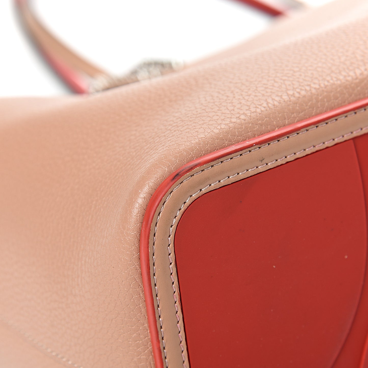 Calfskin Spikes East West Cabata Tote Nude