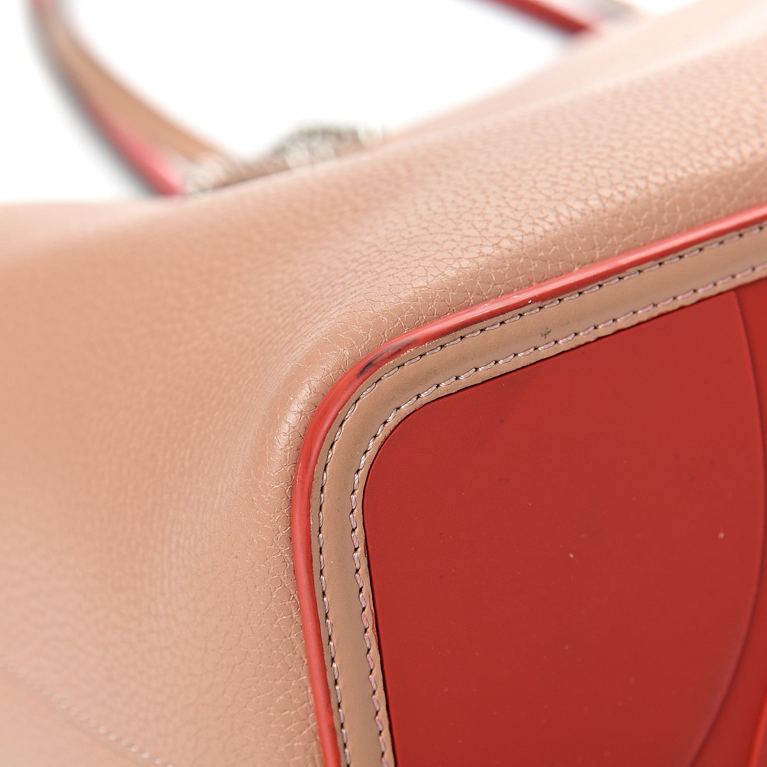 Christian Louboutin Calfskin Spikes East West Cabata Tote Nude 9 of 18