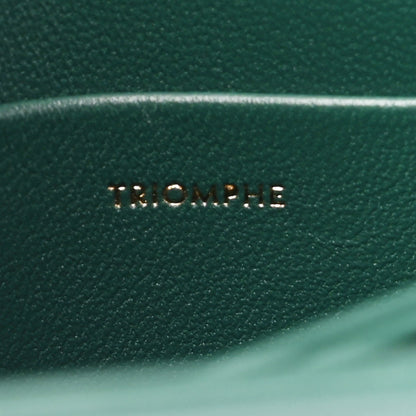 Celine Shiny Calfskin Teen Cuir Triomphe Pine Green 7 of 11