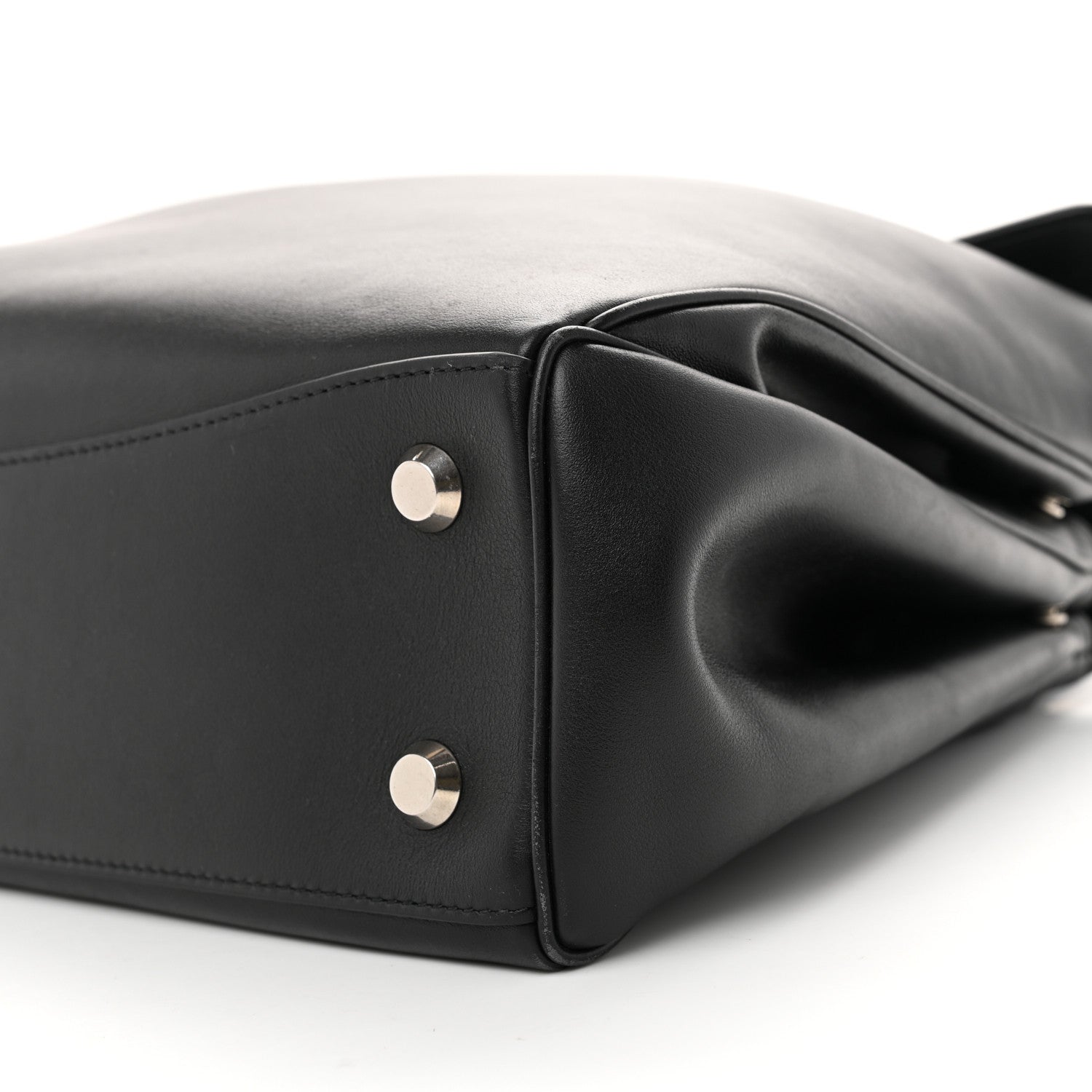 Balenciaga Natural Smooth Calfskin Medium Rodeo Top Handle Handbag Black Black 8 of 9