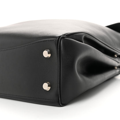 Balenciaga Natural Smooth Calfskin Medium Rodeo Top Handle Handbag Black Black 8 of 9