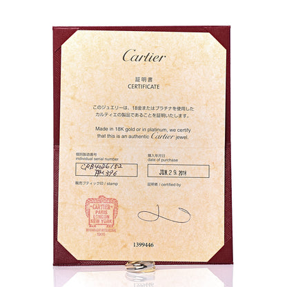 Cartier 18K Pink Yellow White Gold Small Trinity Ring 52 6 6 of 6