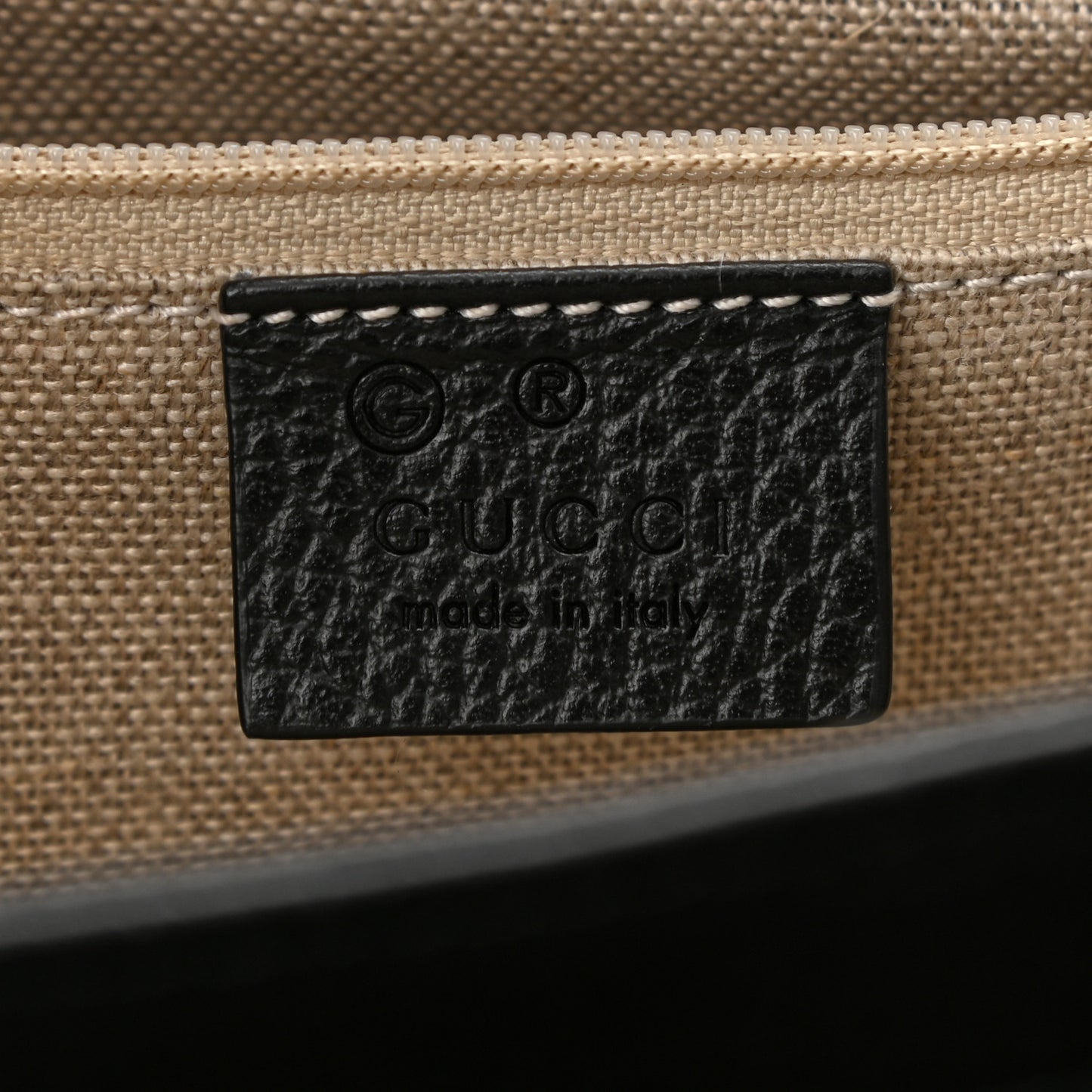 Dollar Calfskin Interlocking G Shoulder Bag Black