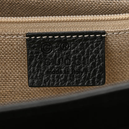 Gucci Dollar Calfskin Interlocking G Shoulder Bag Black 6 of 10