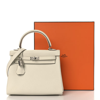 Hermes Togo Kelly Retourne 25 Mushroom 14 of 14