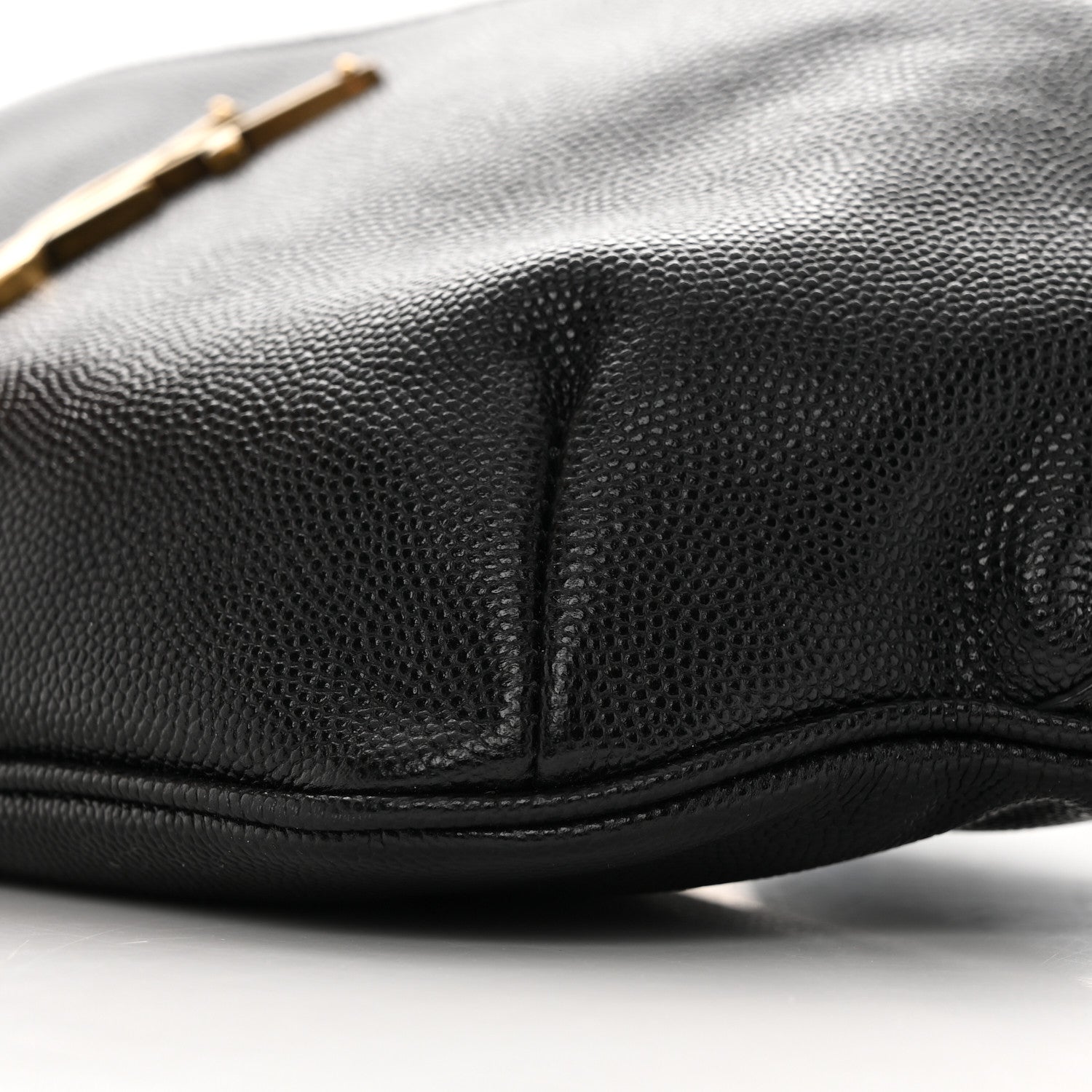 Saint Laurent Grain De Poudre Monogram Belt Bag Black 10 of 12