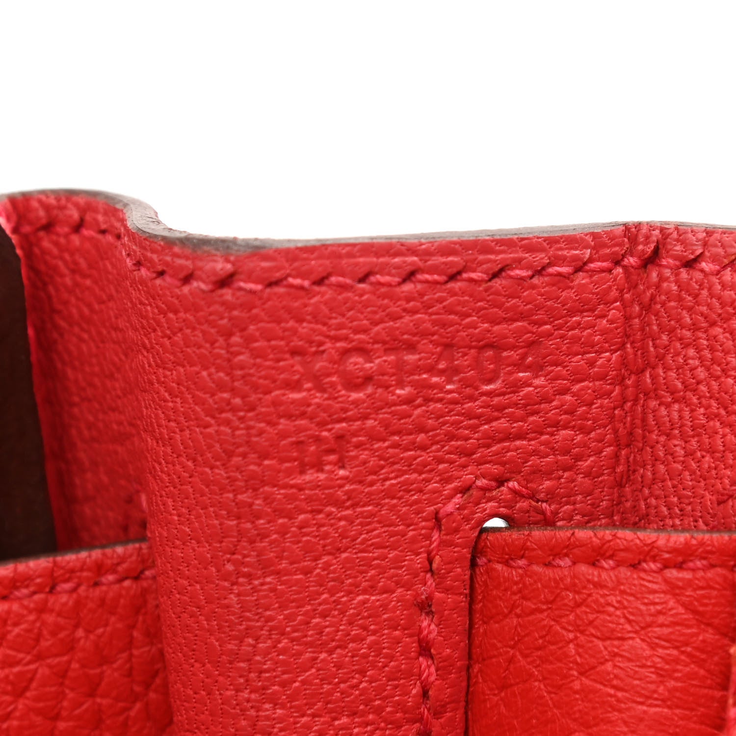 Hermes Taurillon Clemence Kelly Retourne 32 Rouge Casaque 7 of 13