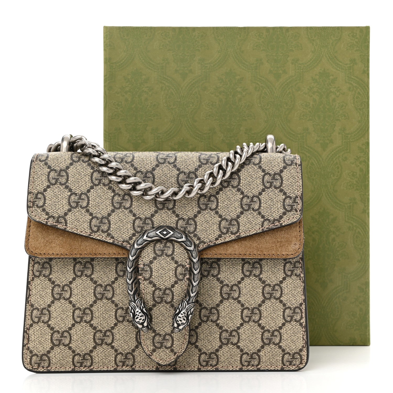 Gucci GG Supreme Monogram Mini Dionysus Shoulder Bag Taupe 11 of 11