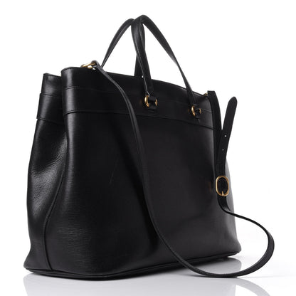 Gucci Textured Calfskin Large Bright Bit Tote Black 3 of 10