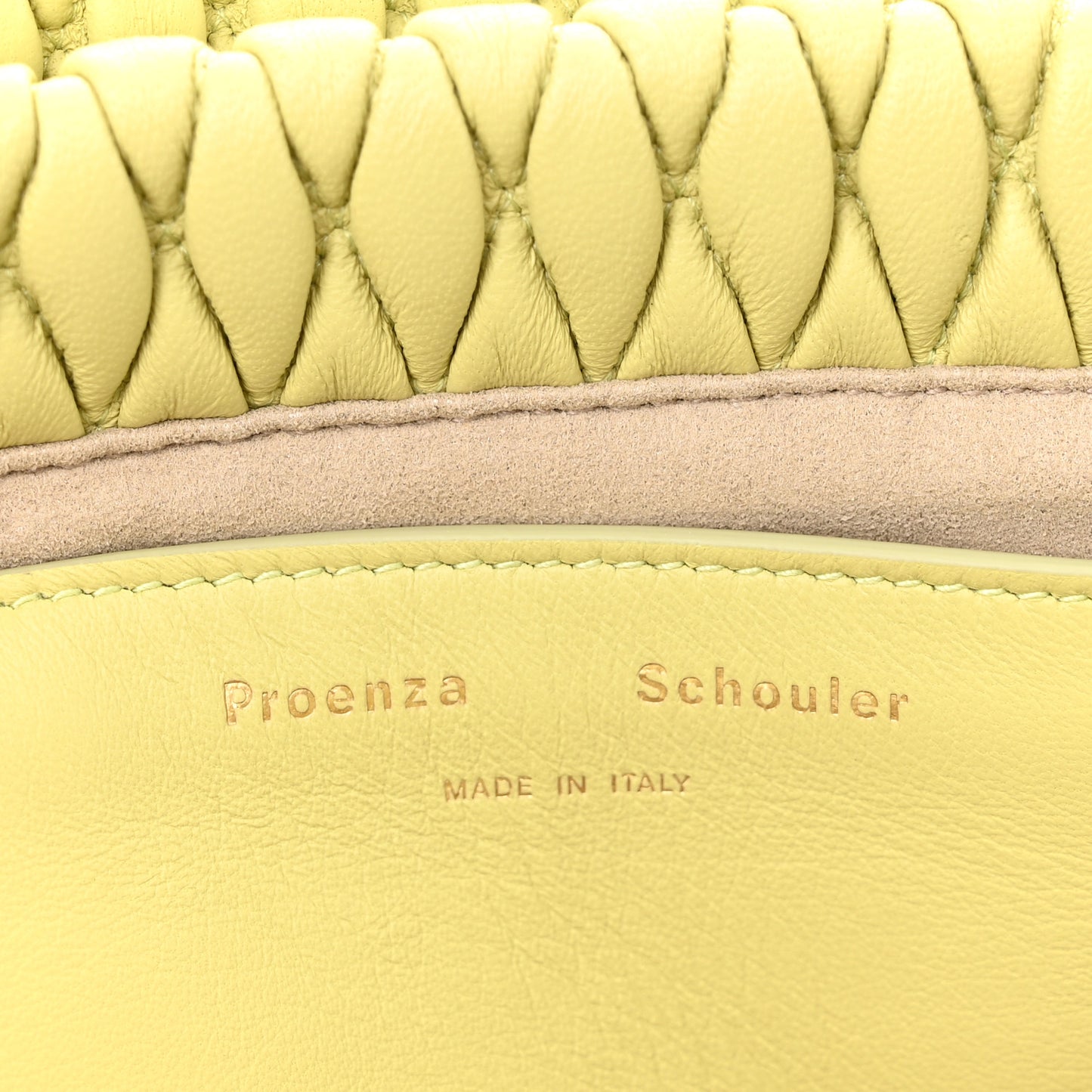 Lambskin Quilted PS Harris Small Shoulder Bag Pale Green