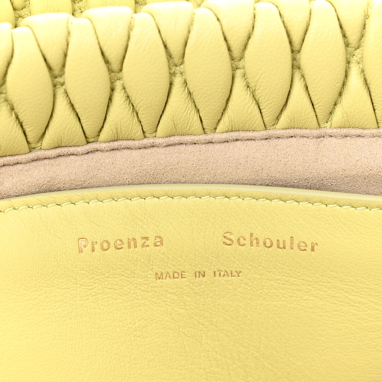 Proenza Schouler Lambskin Quilted PS Harris Small Shoulder Bag Pale Green 6 of 10