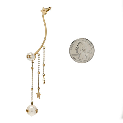 Christian Dior Pearl Perles De Desir Ear Cuff Gold White 2 of 4