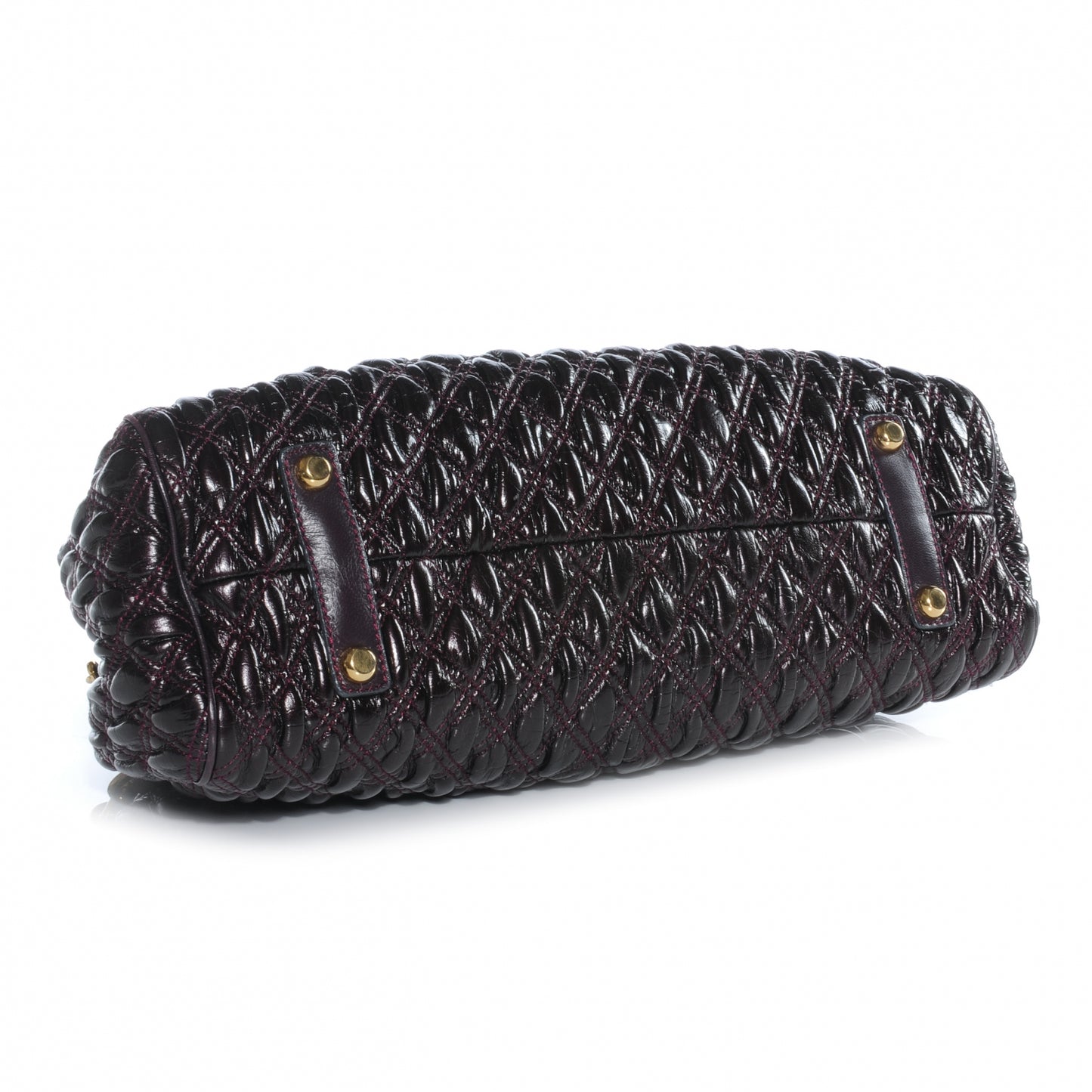 Elastic Quilted Stam Plum