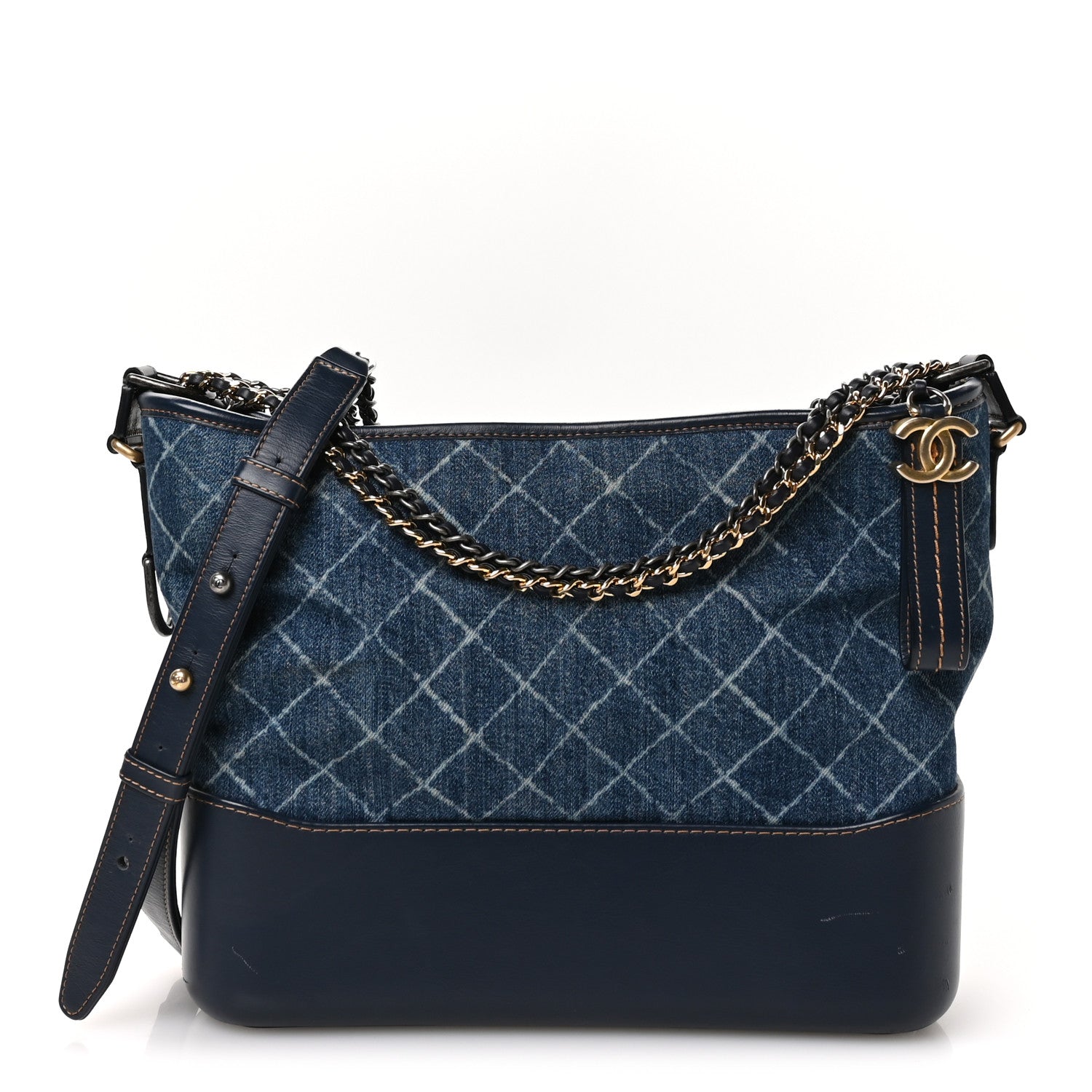 Chanel Denim Calfskin Medium Gabrielle Hobo Blue 1 of 11